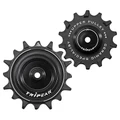 GALET DERAILLEUR VTT TRIPEAK 14-16 DENTS ROULEMENT G5 CERAMIQUE POUR SRAM ETAP AXS 12V. NOIR (BLISTER DE 2)