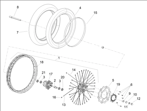 Roue avant