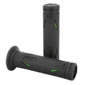 REVETEMENT POIGNEE PROGRIP MOTO ON ROAD 718 DOUBLE DENSITE VERT/NOIR CLOSED END 122mm (PAIRE)