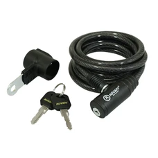 ANTITHEFT FOR BICYCLE - KEY COILED CABLE P2R Ø 8mm L 1,50M (with bracket)