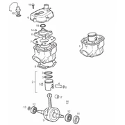 Arbre moteur - Cylindre - Piston