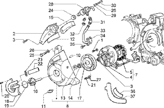 Volant magnetique