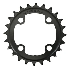 CHAINRING FOR MTB- 4 ARMS FOR DOUBLE 24T. Ø64 2X10 INNER STEEL BLACK FSA