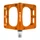 PEDALE VTT PLATEFORME DESCENTE / BMX SWITCH XL FREERIDE ALU CNC ORANGE FILETAGE 9/16 AVEC PICOTS (PAIRE) 110x100mm