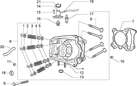 ENSEMBLE CULASSE-SOUPAPES