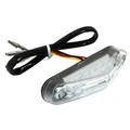 TAIL LIGHT FOR 50cc MOTORBIKE/MOTORBIKE REPLAY -WITH LEDS- TRIANGLE SHAPED TRANSPARENT (6 LEDS -RED) -EEC APPROVED-