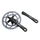 CHAINSET FOR ROAD BIKE- STRONGLIGHT 9/10 Speed IMPACT ECO -SILVER- 170mm 50-34 (TAPERED SQUARE 107mm)