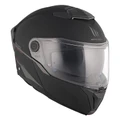 CASQUE MODULABLE MT HELMETS ATOM 2 SV DOUBLE ECRANS UNI NOIR MAT S (ECE 22.06 P/J)