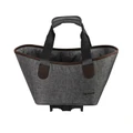 SINGLE BAG FOR BICYCLE-REAR- RACKTIME AGNETHA 2.0 GREY - ON CARRIER (L 34cm x L 26cm x h 37cm)  - COMPATIBLE RACKTIME SYSTEM SNAP-IT 2.0