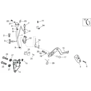 Pince frein arrière