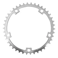 CHAINRING FOR ROAD BIKE- 5 Arms- 42TSØ 144 -INNER- ALUMINIUM SILVER- 7075 TA VINTAGE (SHIMANO TYPE) 7/8Speed.