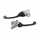 LEVIER DE FREIN/EMBRAYAGE MOTO OFF ROAD RETRACTABLE/PIVOT INCASSABLE HONDA 250 CRF R 2007>2023, 250 CRF RX 2019>2020, 450 CRF R 2007>2020, 450 CRF RX 2018>2020 NOIR (PAIRE)  -POLISPORT-