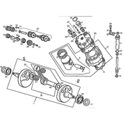 Arbre moteur - Cylindre - Piston