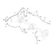 Tuyaux de frein arrière