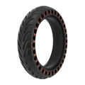PNEU TROTTINETTE  8.5 X 2.00 NID ALVEOLE NOIR ET ROUGE PNEU PLEIN LARGEUR INTERIEUR 34 mm