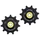 GALET DERAILLEUR TRIPEAK 11-11 DENTS ROULEMENT G5 CERAMIQUE POUR SHIMANO RD91xx/80xx/70xx 12V. NOIR (4 RONDELLES DURACE/4 RONDELLES ULTEGRA ,105) (BLISTER DE 2)