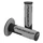 REVETEMENT POIGNEE PROGRIP MOTO OFF ROAD 801 DOUBLE DENSITE BASE NOIR/GRIS CLOSED END 115mm (CROSS/MX) (PAIRE)