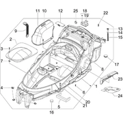 Logement casque - Dessous de selle