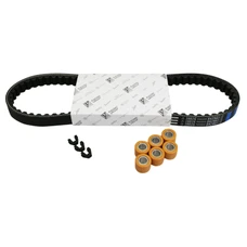 KIT TRANSMISSION (COURROIE, GALETS, GUIDES) ORIGINE PIAGGIO 50 FLY 4T 4V 2012>, VESPA PRIMAVERA 4T 4V 2013>17, VESPA SPRINT 4T 4V 2014>17 -1R000436