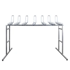 PRESENTOIR DE MAGASIN OFFICINE PAROLIN 7 VELOS LONGUEUR 250cm BLANC -GIST