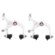 BRAKE CALIPER- FOR ROAD BIKE/FIXIE NEWTON -ALUMINIUM- PAINTED WHITE FOR 700 WHEEL (PAIR)