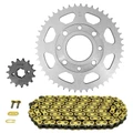 KIT CHAINE ADAPTABLE HONDA 125 CB 1972>1976, K5 1975>1981, JX 1975>1979 428 15x47 (DIAM COURONNE 58/90/8.5/10.5) (DEMULTIPLICATION ORIGINE) -AFAM