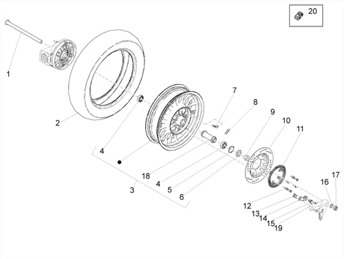 Roue arrière