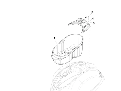 Logement casque - Dessous de selle