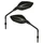 MIRROR FOR SCOOT REPLAY CLASS - BLACK MAT/CHROME Ø 8mm LEFT+RIGHT (PAIR) **