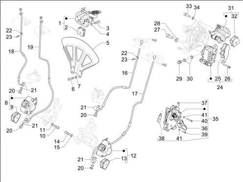 Tuyaus du freins - Etriers de frein (ABS)