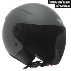CASQUE JET SCOOT ADX AJ020 GRIS MAT L (SIMPLE ECRAN) (ECE 22.06)
