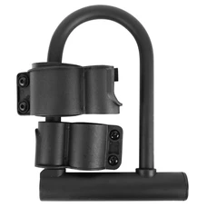 ANTIVOL VELO / TROTTINETTE U 150mm NOIR LIVRE AVEC 2 CLES/SUPPORT