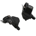 GEAR SHIFTERS SET-FOR ROAD BIKE- P2R FOR FLAT BAR-  9 speed PUSH-PULL COMPATIBLE SHIMANO DOUBLE/TRIPLE (PAIR)