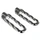 REPOSE PIED CYCLO PILOTE U TORSADE ACIER CHROME POUR PEUGEOT 103/MBK 51 (PAIRE)  -SELECTION P2R-