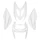 FAIRINGS/BODY PARTS FOR SCOOT MBK 50 NITRO 1997>2012/YAMAHA 50 AEROX 1997>2012 GLOSS WHITE (4 PARTS KIT) -P2R
