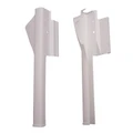 CAPOTAGE DE FOURCHE CYCLO ADAPTABLE PEUGEOT 103 MVL, VOGUE BLANC (PAIRE)  -SELECTION P2R-
