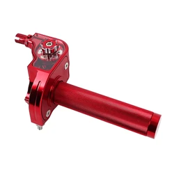 POIGNEE DE GAZ 50 A BOITE TIRAGE RAPIDE 30- ALU CNC ROUGE -REPLAY