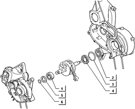 Roulements du vilebrequin