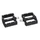 PEDALE VTT PLATEFORME DESCENTE / BMX SWITCH JUMP RESINE NOIR FILETAGE 9/16 AVEC PICOTS ARGENT (PAIRE)