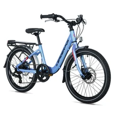 VELO MUSCULAIRE VTT 20 LEADER FOX GAMP 2026 FILLE BLEU 6V (TAILLE ENFANT 120 à 135 cm)