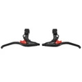 LEVIER DE FREIN VTT V-BRAKE SACCON PARKING 3 DOIGTS DROIT + GAUCHE ALU NOIR (PAIRE) (MONTAGE ATELIER)