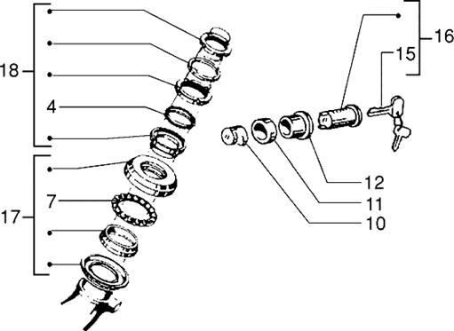 Sieges direction-antivol