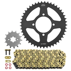 KIT CHAINE ADAPTABLE YAMAHA 125 YBR 2006>2016 428 14x45 (DIAM COURONNE 64/80/8.5) (DEMULTIPLICATION ORIGINE) -JT SPROCKETS