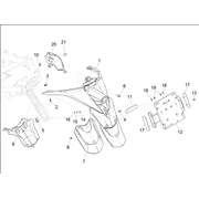 Couvercle arrière - Pare-boue