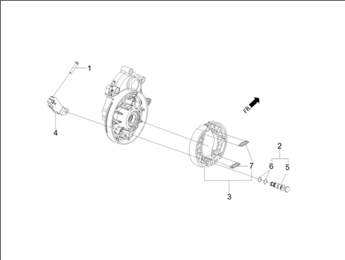 Frein posterieur - Mâchoire