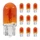 AMPOULE/LAMPE STANDARD 12V 5W CULOT W2,1x9,5d NORME WY5W T10 WEDGE ORANGE (CLIGNOTANT) (BOITE DE 10) -P2R