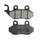 BRAKE PADS -POLINI FOR CAGIVA 50 CITY / SYM 50 JET, 125 JET 14, 50 FIDDLE II, 50 SIMPLY / PEUGEOT 125-150 TWEET Front  (L 85.3mm - 71.6mm - H 42.9mm - 41mm - thk8.2mm)  (174.0099)  (ORIGINAL)
