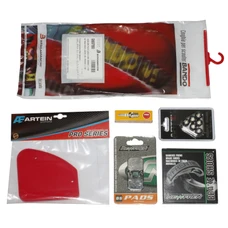KIT/PACK ENTRETIEN SCOOT ADAPTABLE PEUGEOT 50 TKR (FREIN AV AJP), TREKKER (FREIN AV AJP), SPEEDFIGHT (FREIN AV AJP), BUXY (FREIN AV AJP) (PACK 6 PIECES) -SELECTION P2R