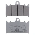 PLAQUETTE DE FREIN NISSIN POUR KAWASAKI 600 ZX-6R NINJA 1993>1997 AV / SUZUKI 1250 GSF BANDIT 2007>2018 AV, 750 GSX-R 2000>2003 AV (L 70mm - H 46mm - P 8mm) (A0130) (SEMI METAL)  -ECE R90-