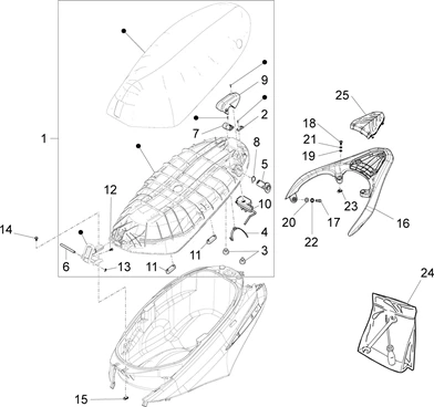 Selle/sieges - Trousse à outils